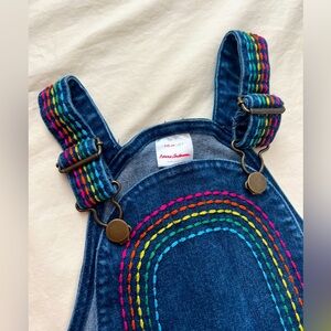 Hanna Andersson size 5 rainbow overalls